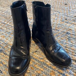 Vintage Men’s Florsheim Imperial Black Duke Boots Size 8 1/2